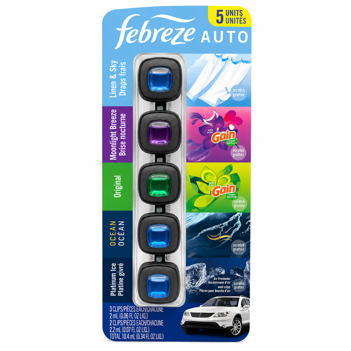 Désodorisant pour voiture Febreze – Lot de 5