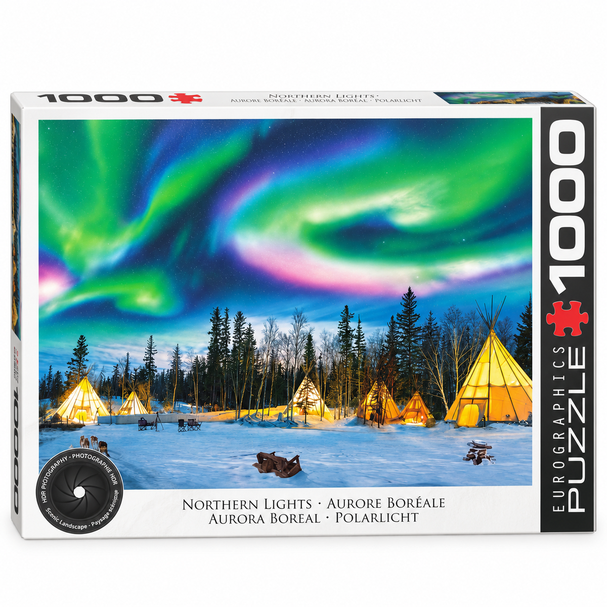 Puzzle 1000 pièces – Aurore boréale