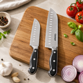 Couteaux avec protège lame - Lot de 2