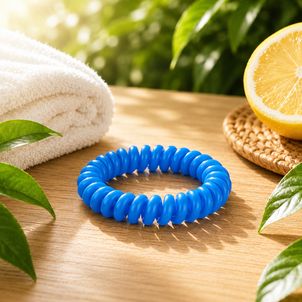 Bracelet à la citronnelle Bleu – Diffusion jusqu'à 7 jours