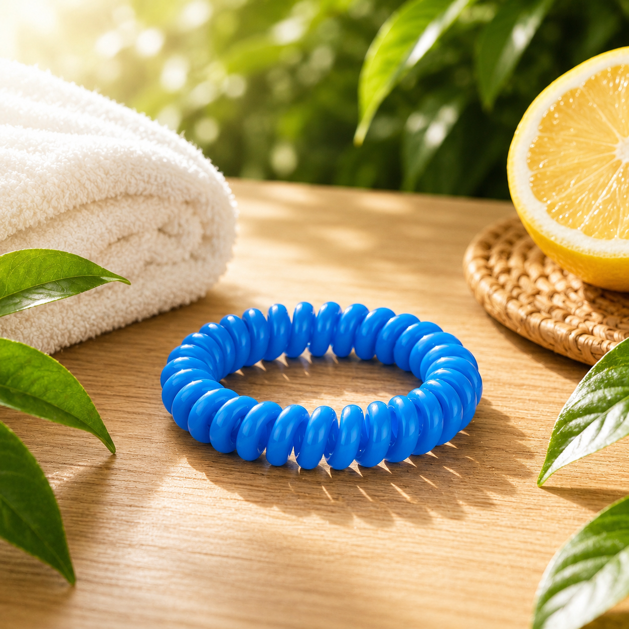 Bracelet à la citronnelle Bleu – Diffusion jusqu'à 7 jours