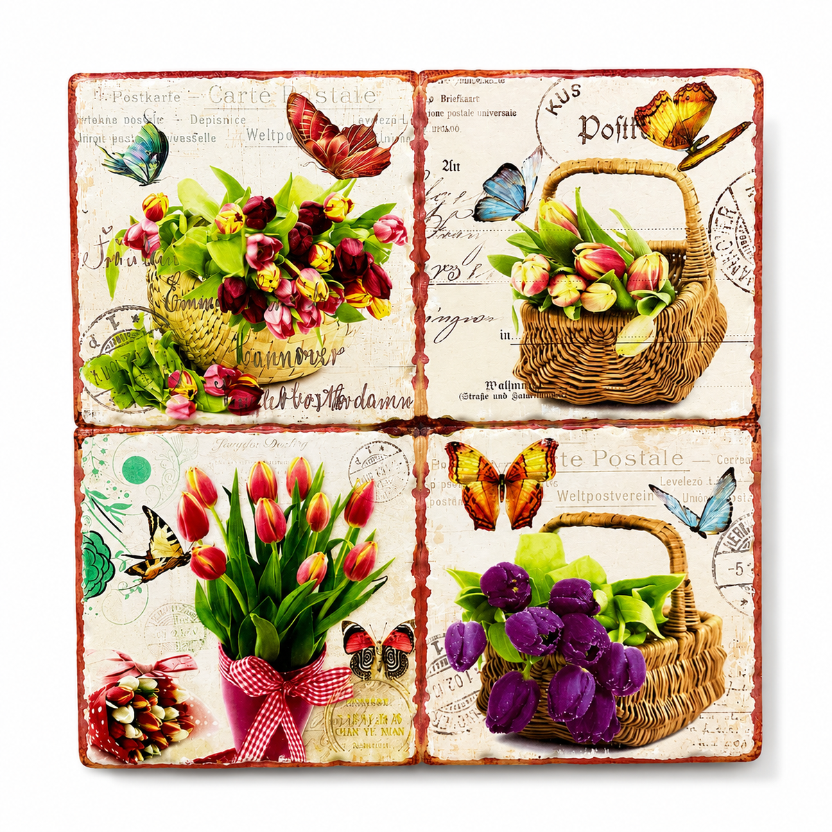 Dessous de plat en céramique – Collection Fleurs