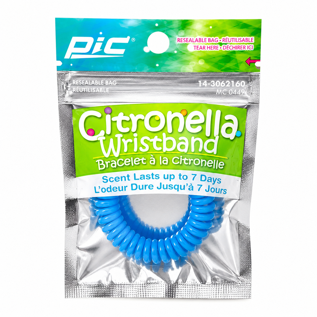 Bracelet à la citronnelle Bleu – Diffusion jusqu'à 7 jours