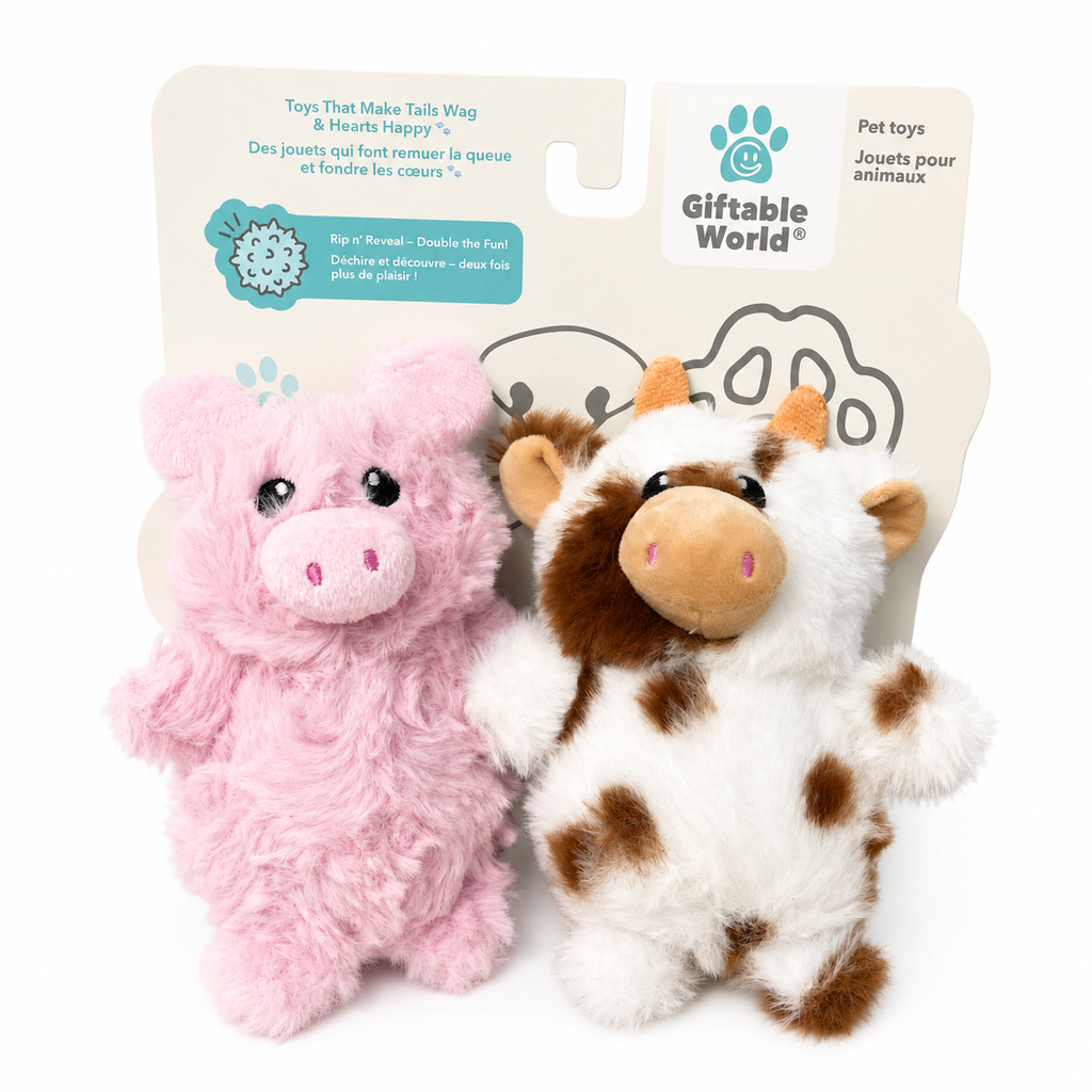 Jouet pour chien avec balle sonore - Lot de 2