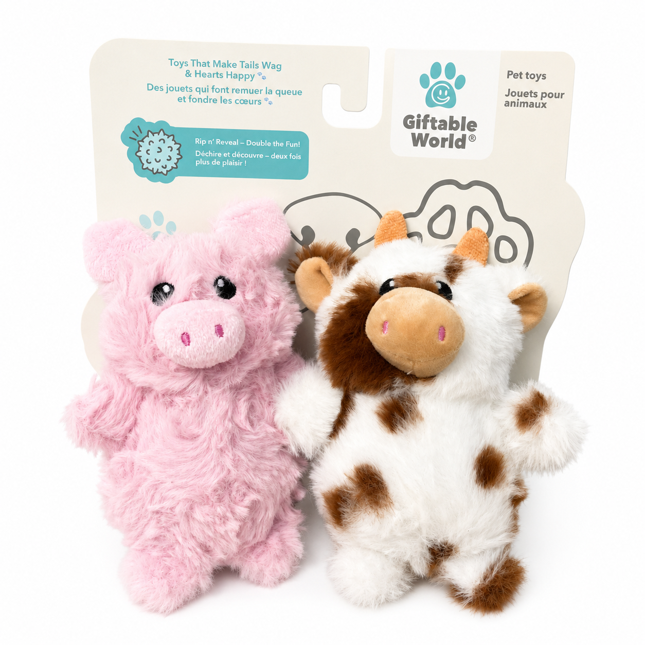 Jouet pour chien avec balle sonore - Lot de 2