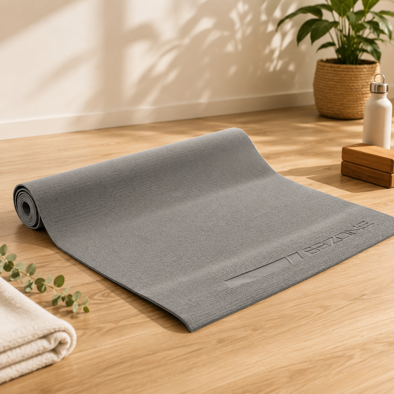 Tapis de yoga - Gris
