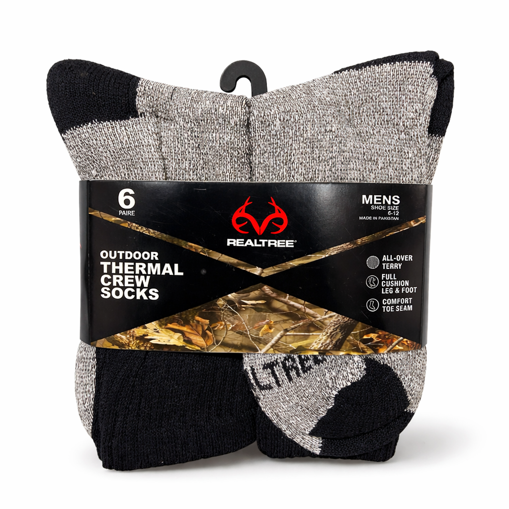 Chaussettes thermiques Realtree pour homme - Lot de 6 paires