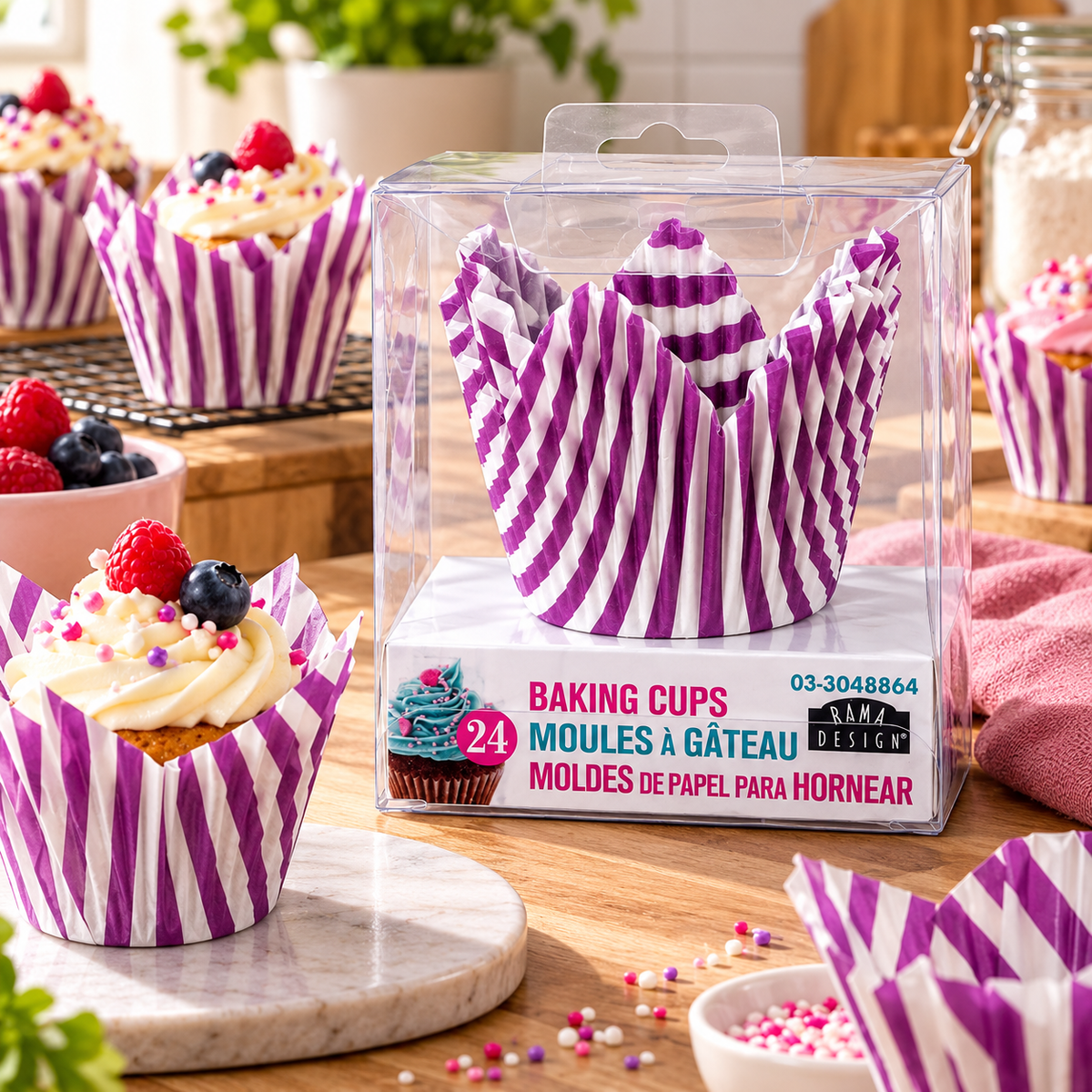 Moules à gâteau en papier –  lot de 24