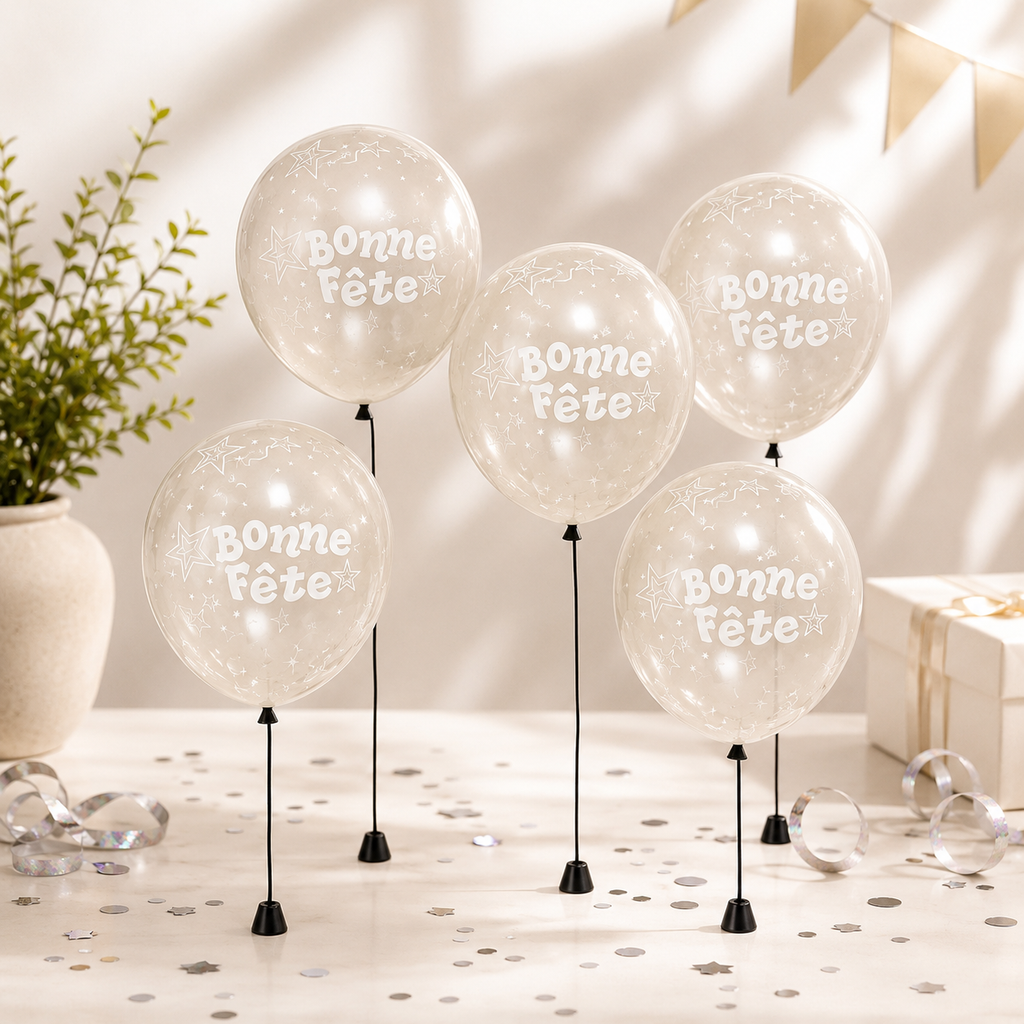Ballons de fête « Bonne Fête » – Lot de 5