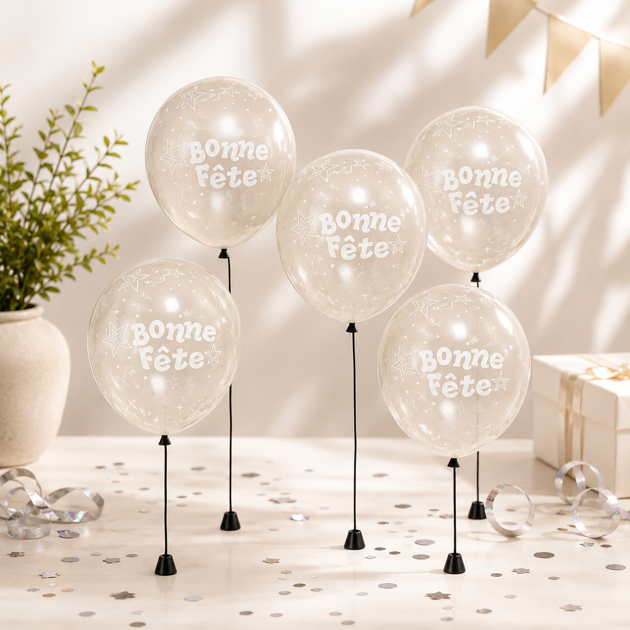 Ballons de fête « Bonne Fête » – Lot de 5