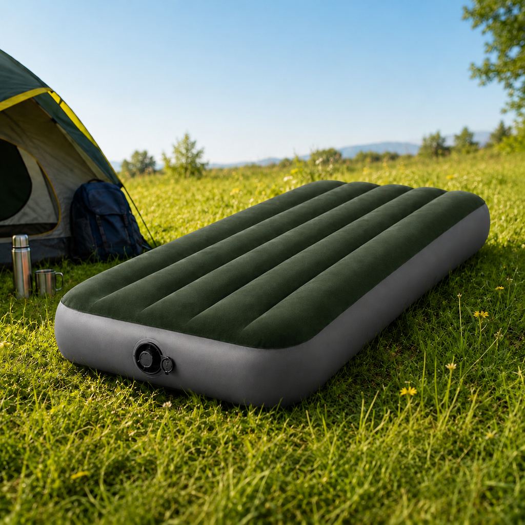 Matelas gonflable Intex avec pompe à piles