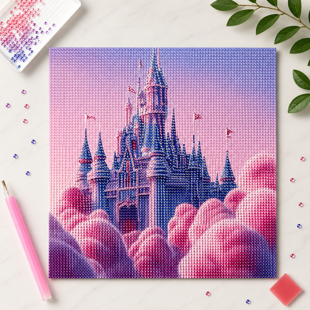 Diamond Painting Château Féerique – 30 x 30 cm