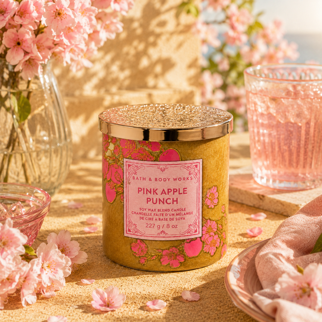 Bougie 1 mèche – Pink Apple Punch