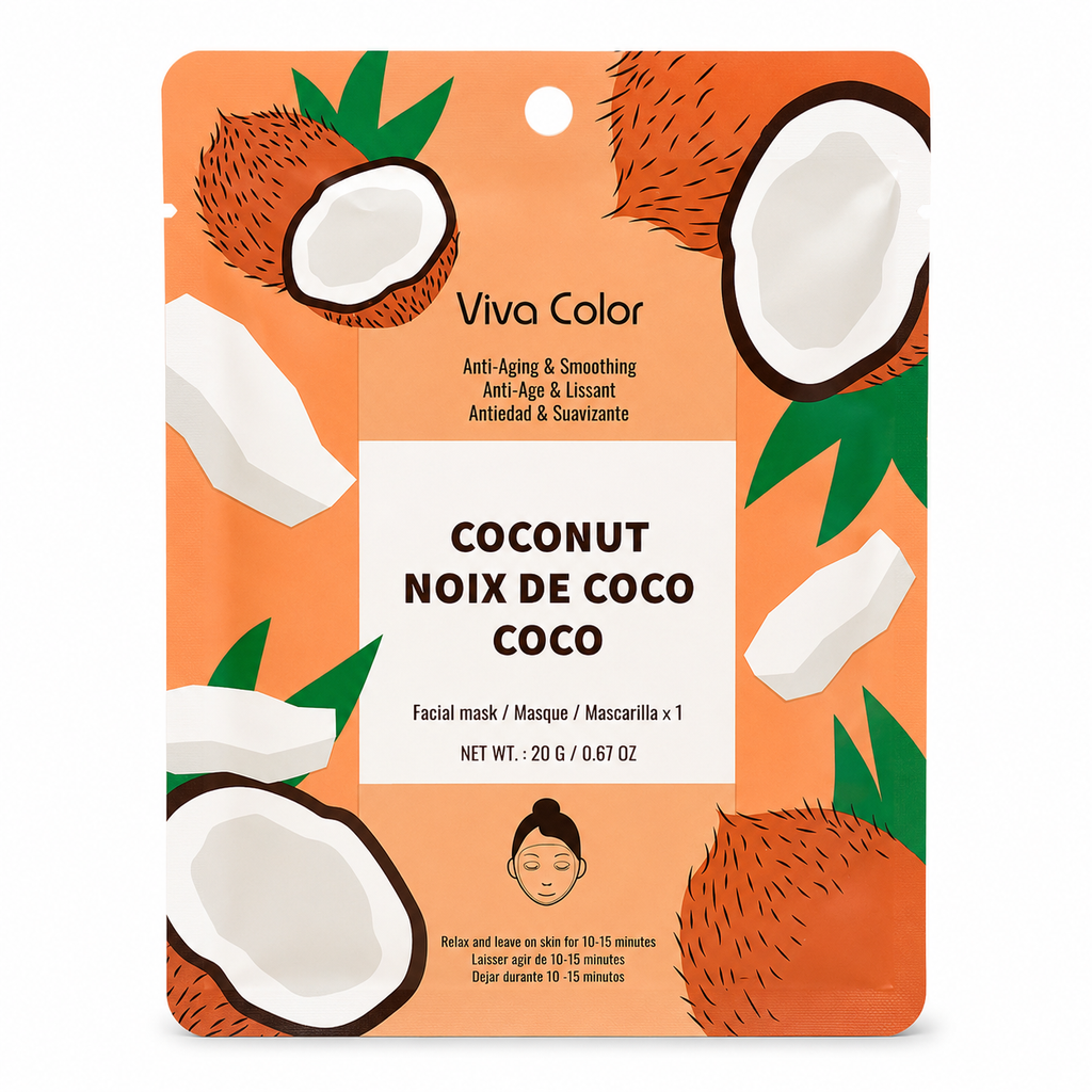 Masque visage noix de coco