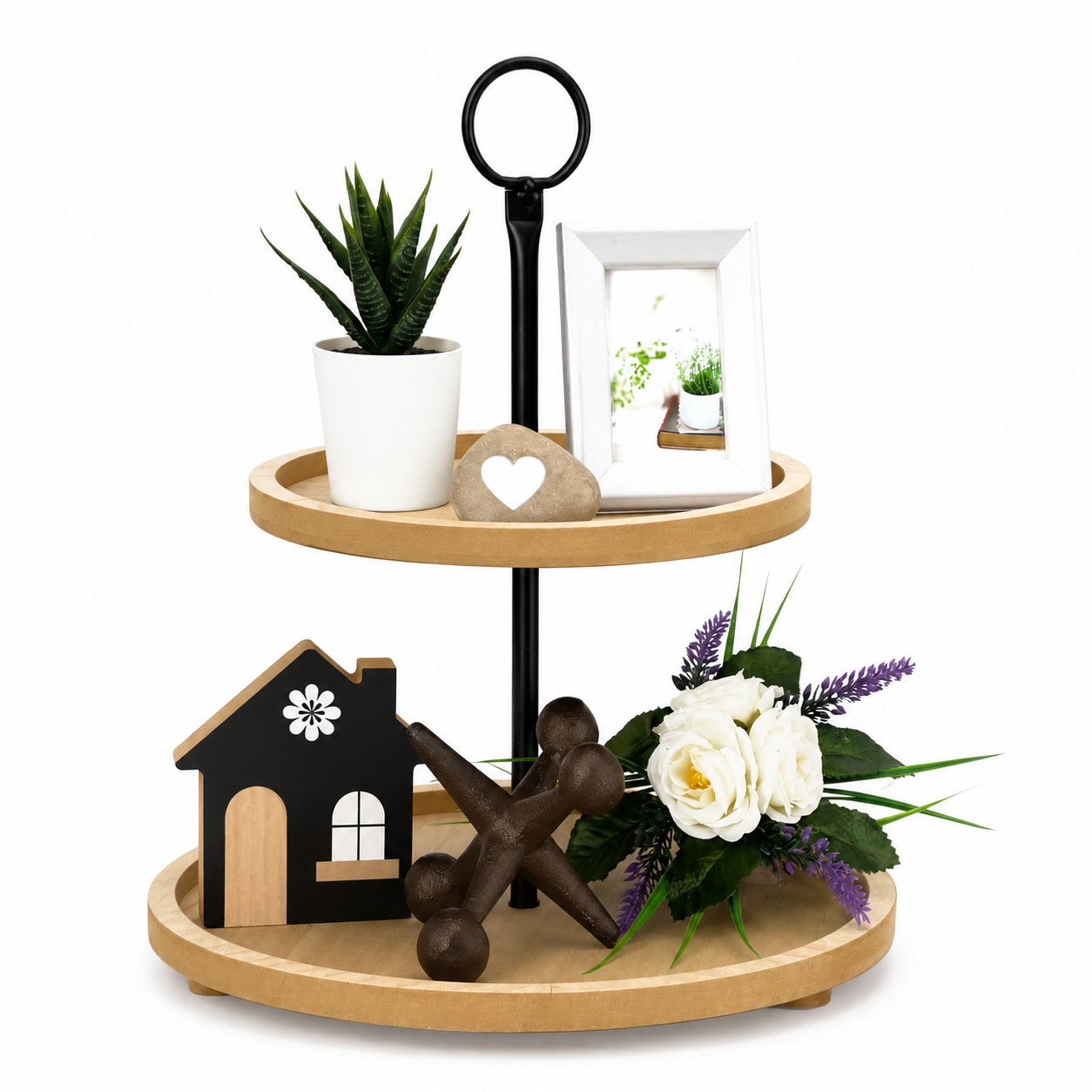 Plateau décoratif à 2 niveaux