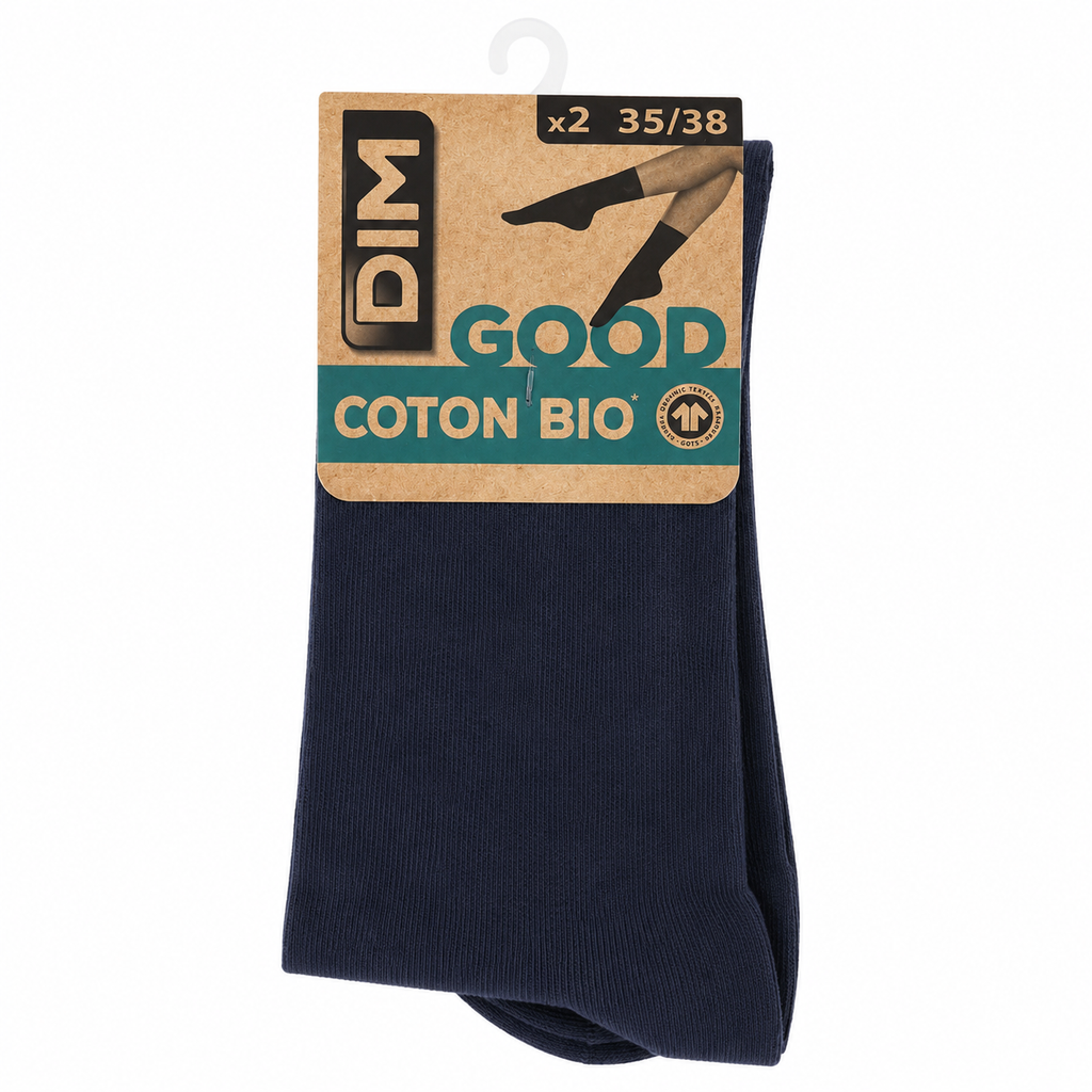 chaussettes en coton bio Dim - Lot de 2 paires