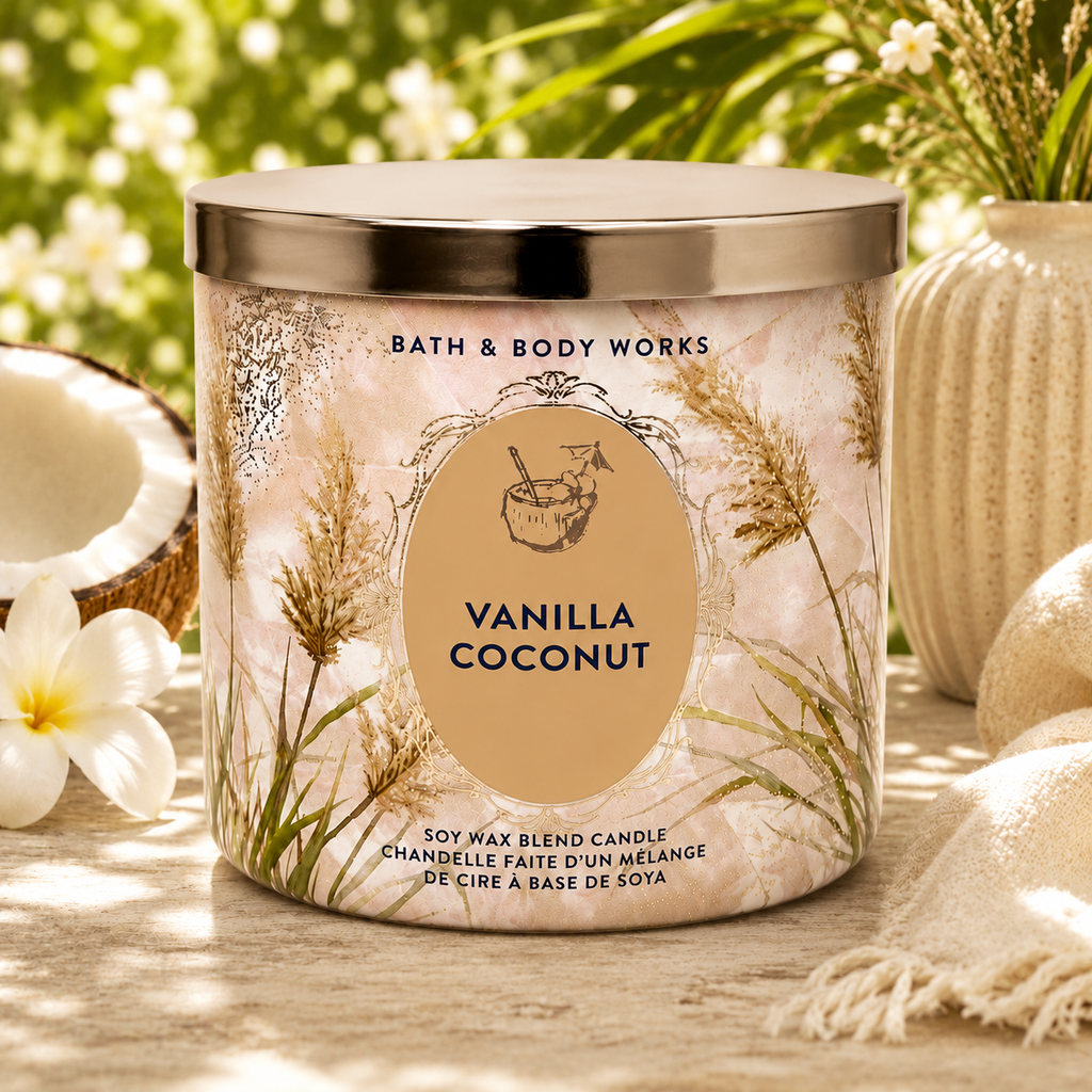 Bougie 3 mèches – Vanilla Coconut