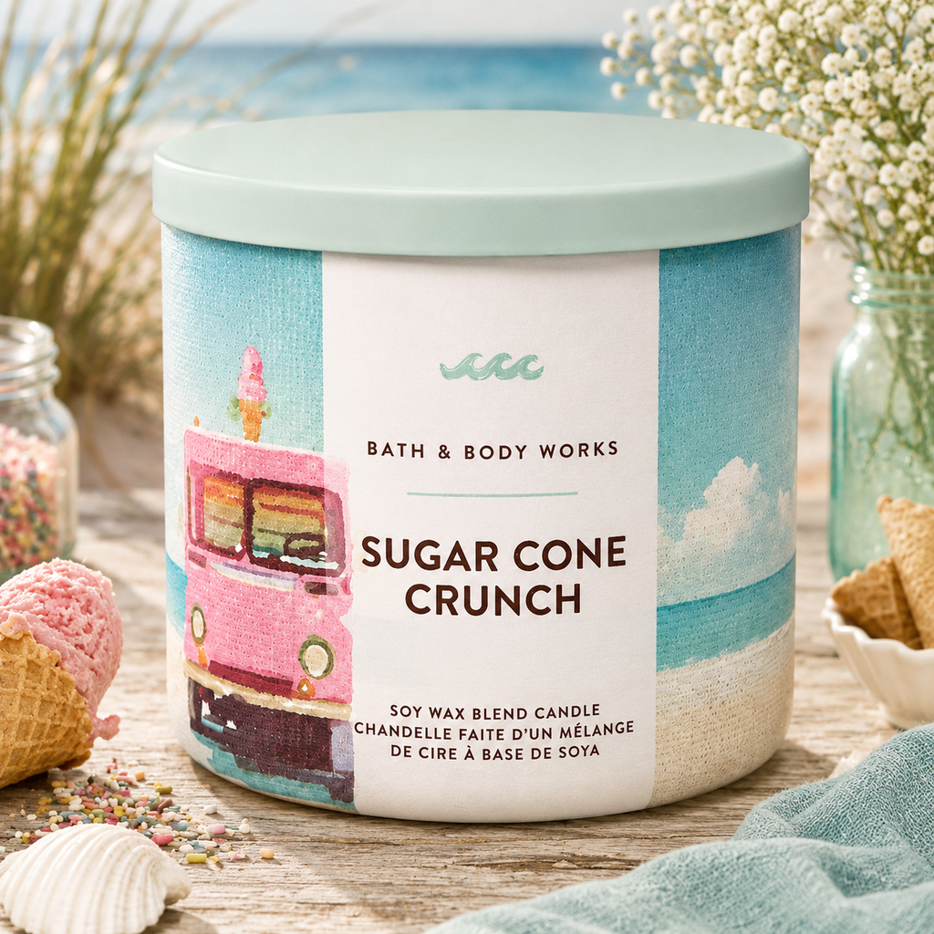 Bougie 3 mèches – Sugar Cone Crunch