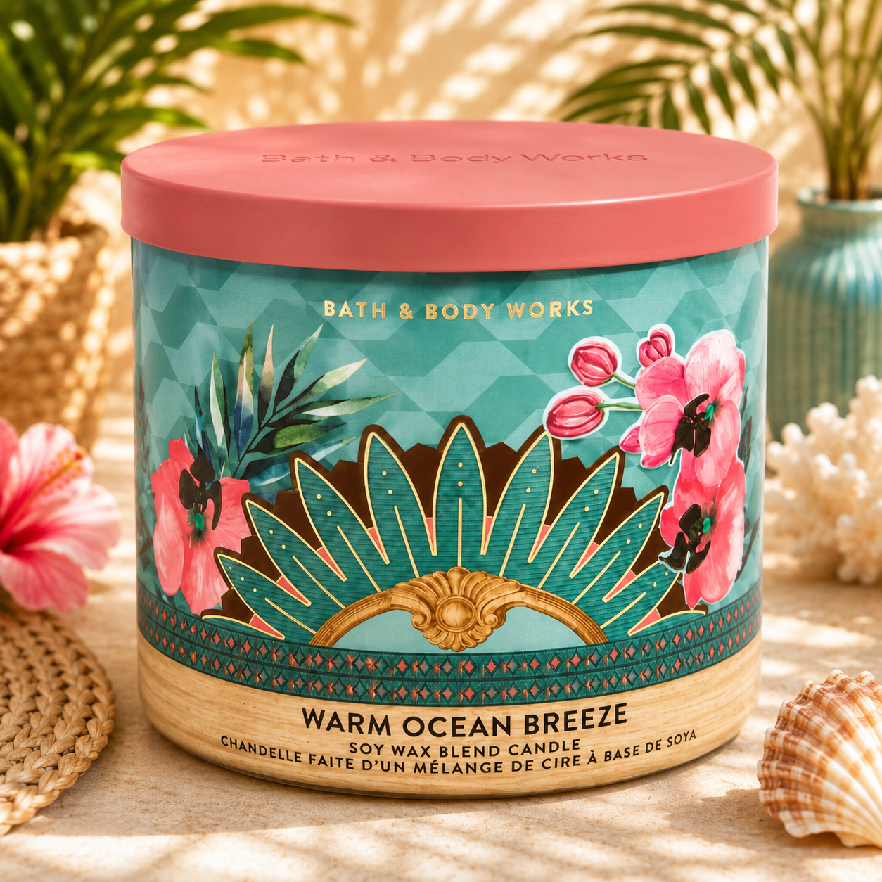 Bougie 3 mèches – Warm Ocean Breeze