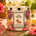Bougie 3 mèches – Pink Pineapple Sunrise