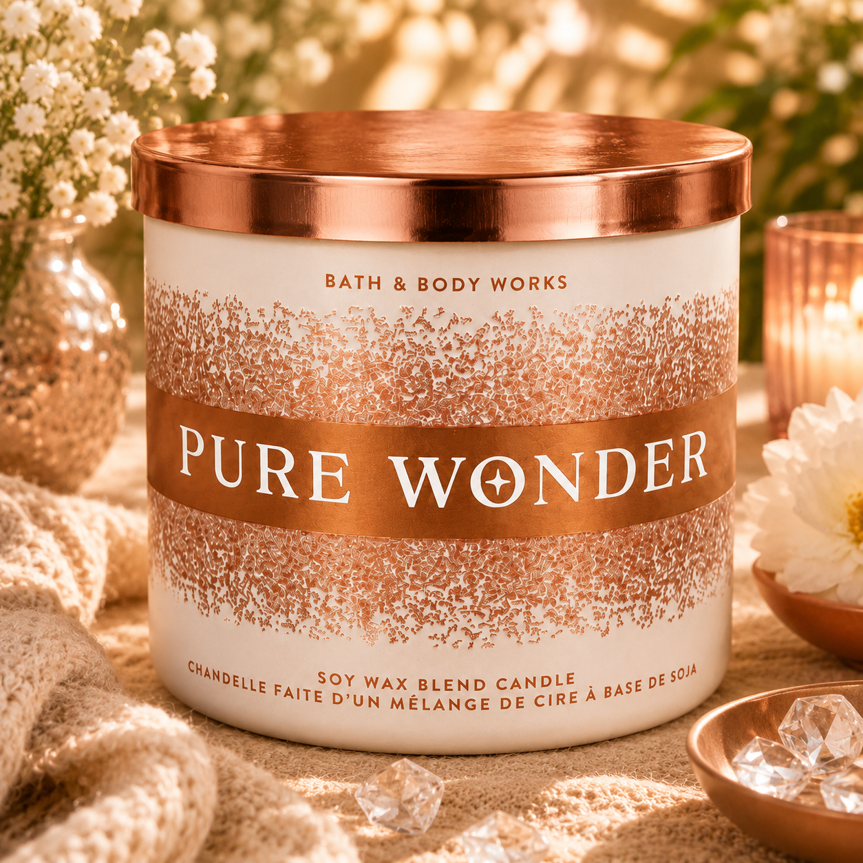 Bougie 3 mèches – Pure Wonder