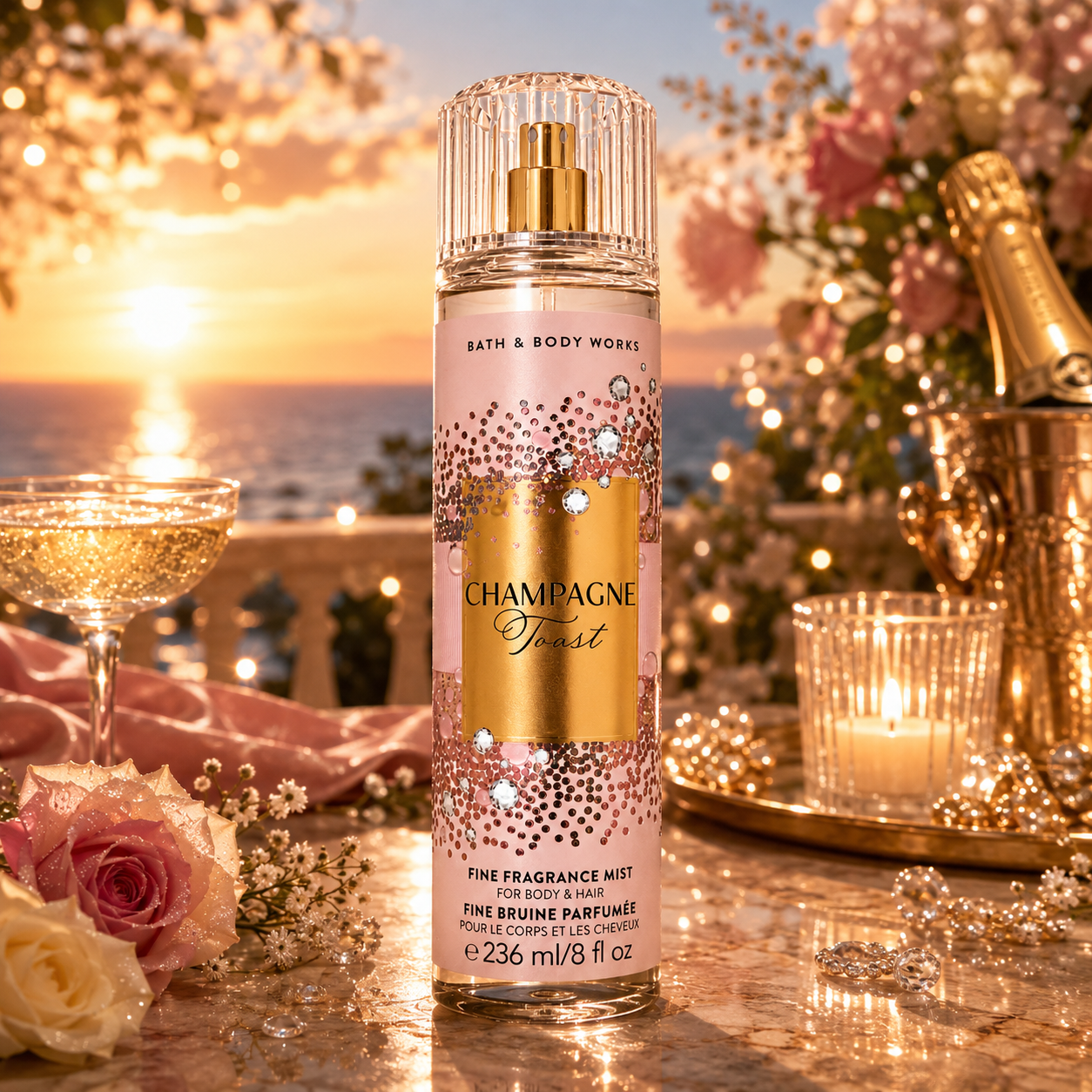 Fine bruine parfumée - Champagne Toast