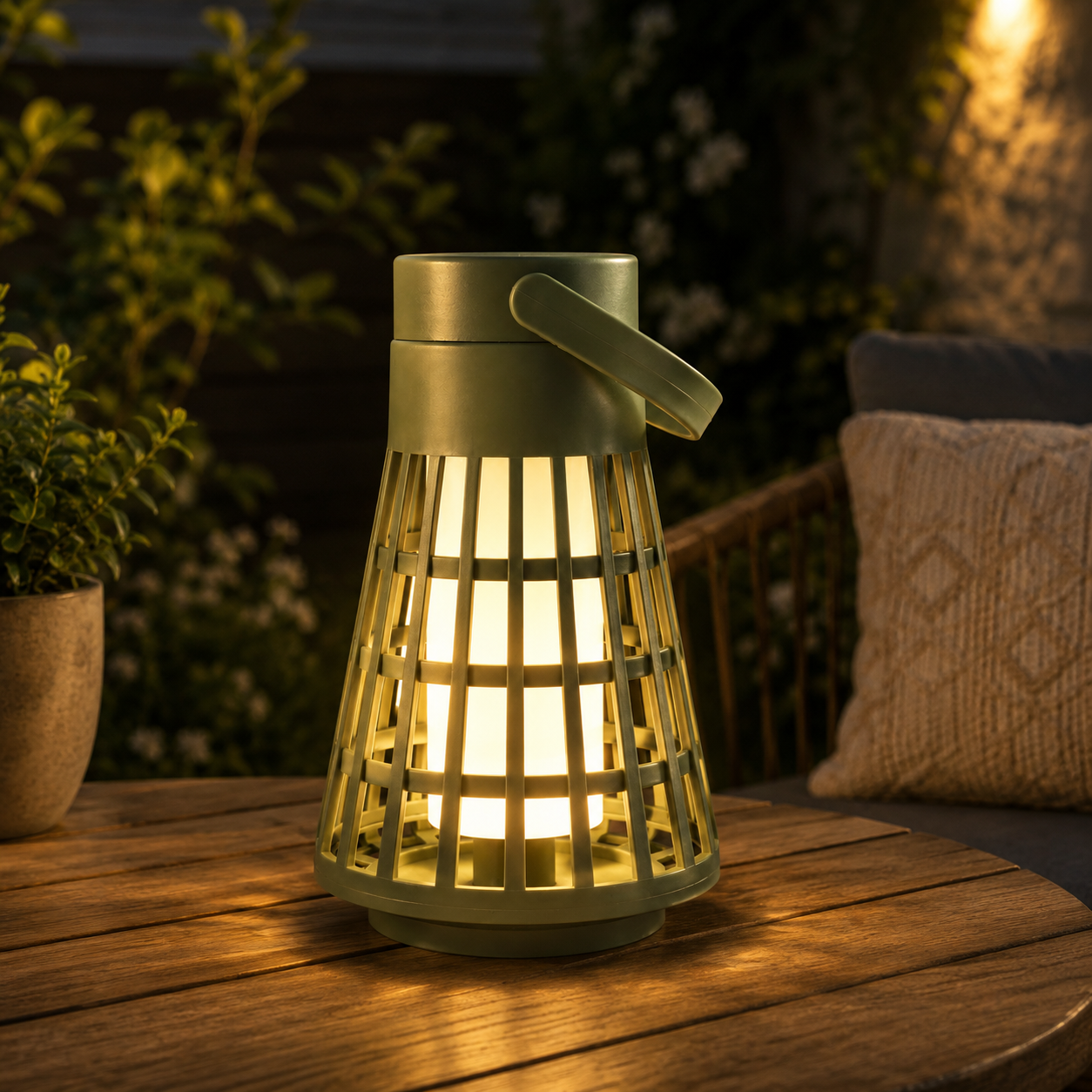 Lanterne solaire LED - Vert