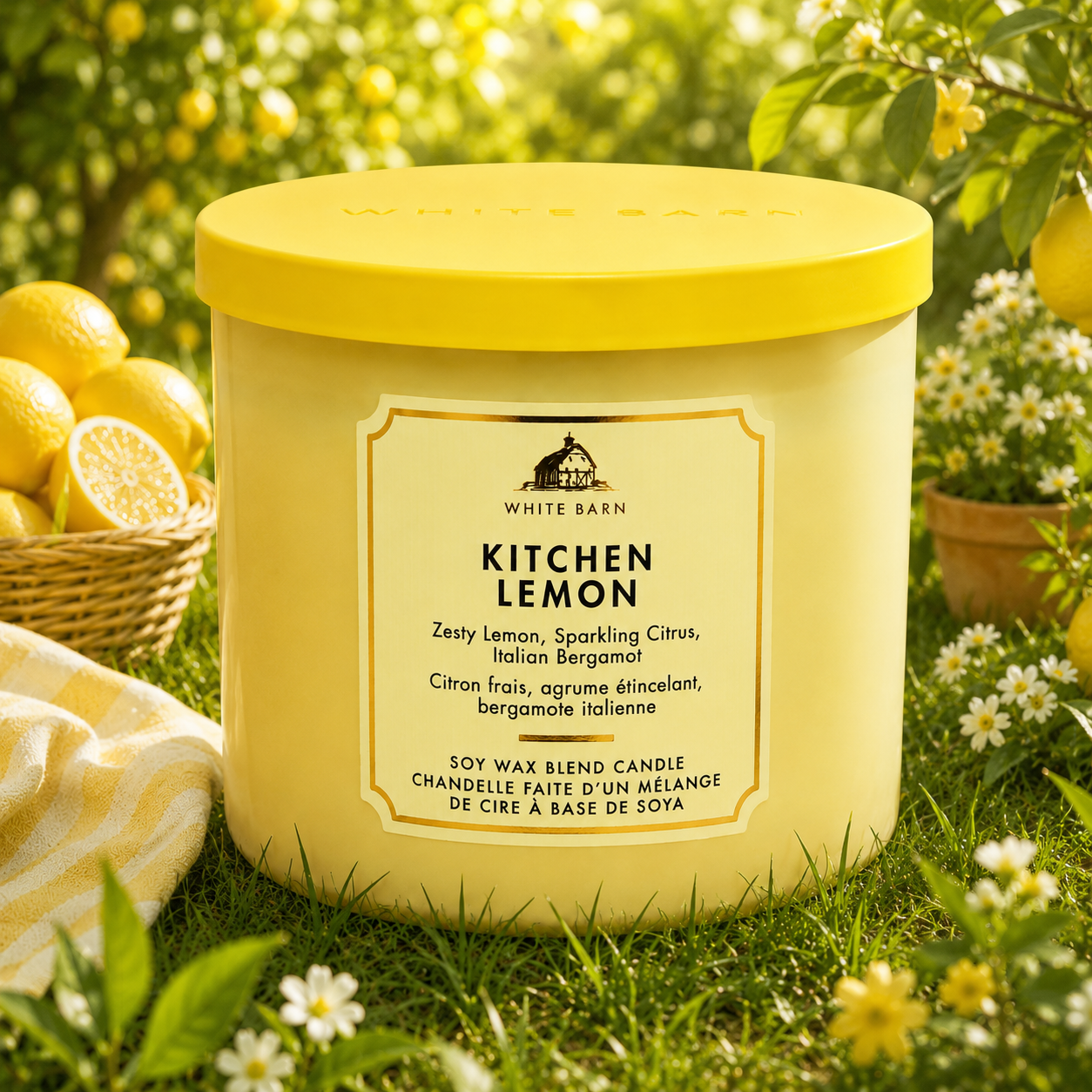 Bougie 3 mèches - Kitchen Lemon