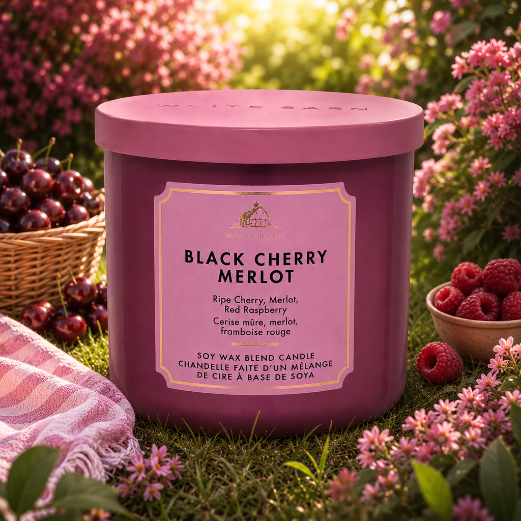Bougie 3 mèches - Black Cherry Merlot