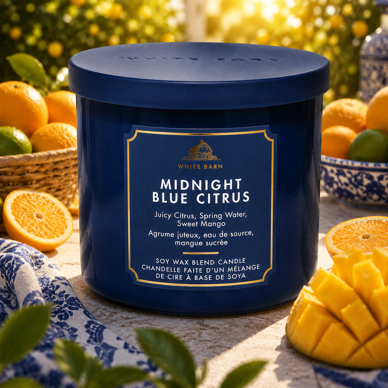 Bougie 3 mèches - Midnight Blue Citrus