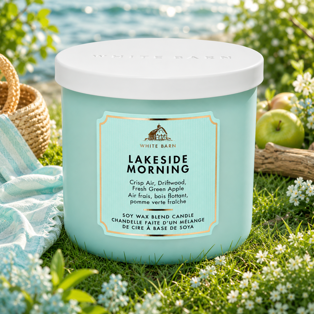 Bougie 3 mèches - Lakeside Morning