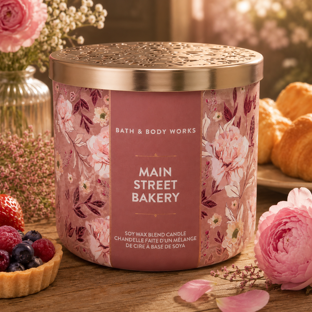 Bougie 3 mèches - Main Street Bakery