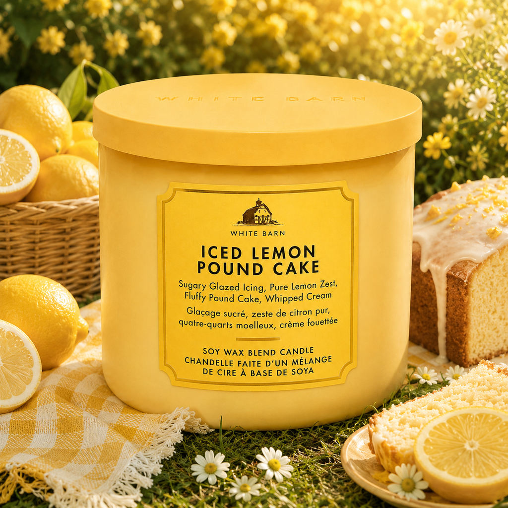 Bougie 3 mèches – Iced Lemon Pound Cake