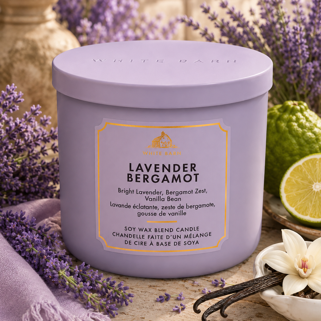 Bougie 3 mèches – Lavender Bergamot