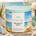 Bougie 3 mèches – Sea Salt & Sails