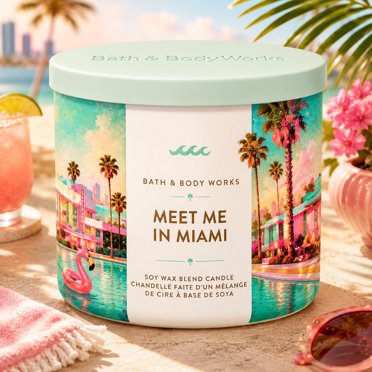 Bougie 3 mèches – Meet Me In Miami