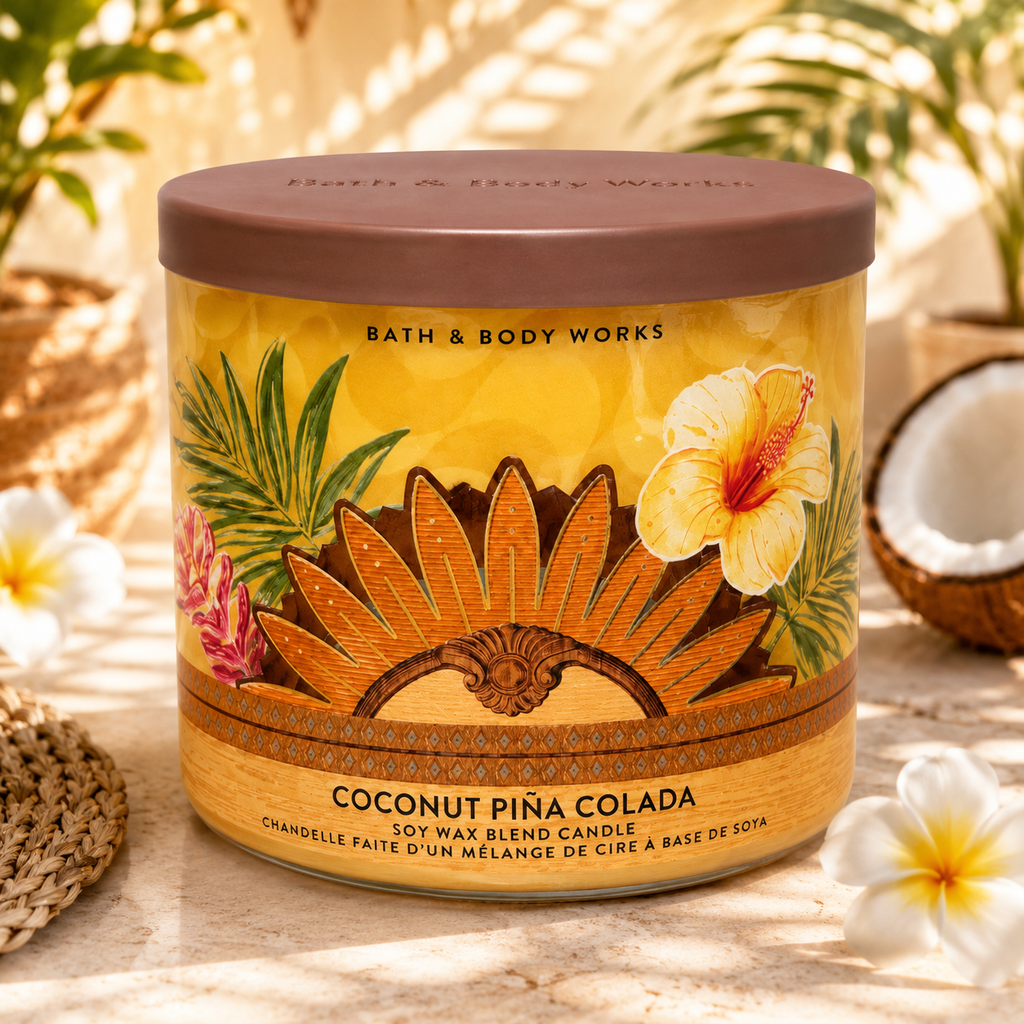 Bougie 3 mèches - Coconut Piña Colada
