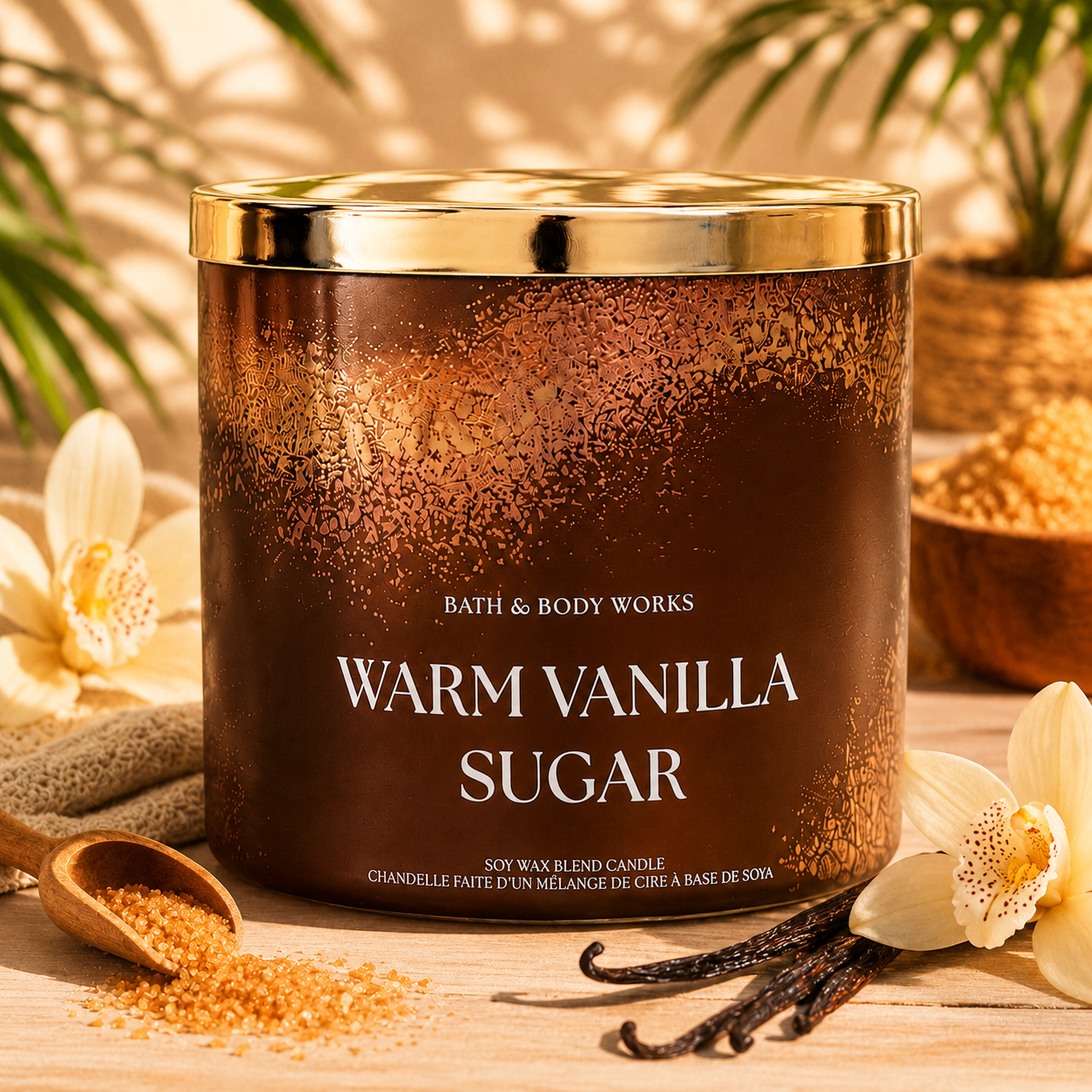 Bougie 3 mèches – Warm Vanilla Sugar