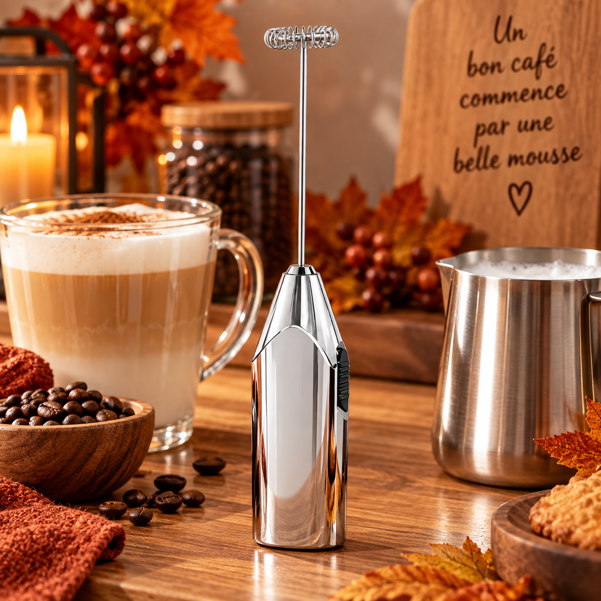 Mousseur à lait Primula Milk Frother – Chrome