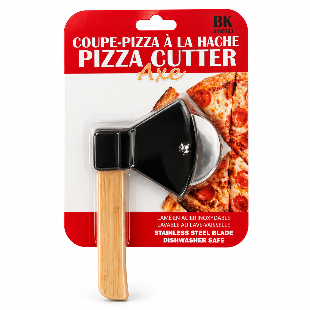 Coupe-pizza à la hache – Noir