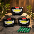 Ensemble de 3 lampes frontales LED Workcrew – 120 lumens