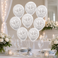 Ballons de mariage imprimés – Lot de 8