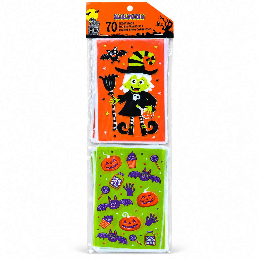 Sachets à friandises Halloween - Lot de 70