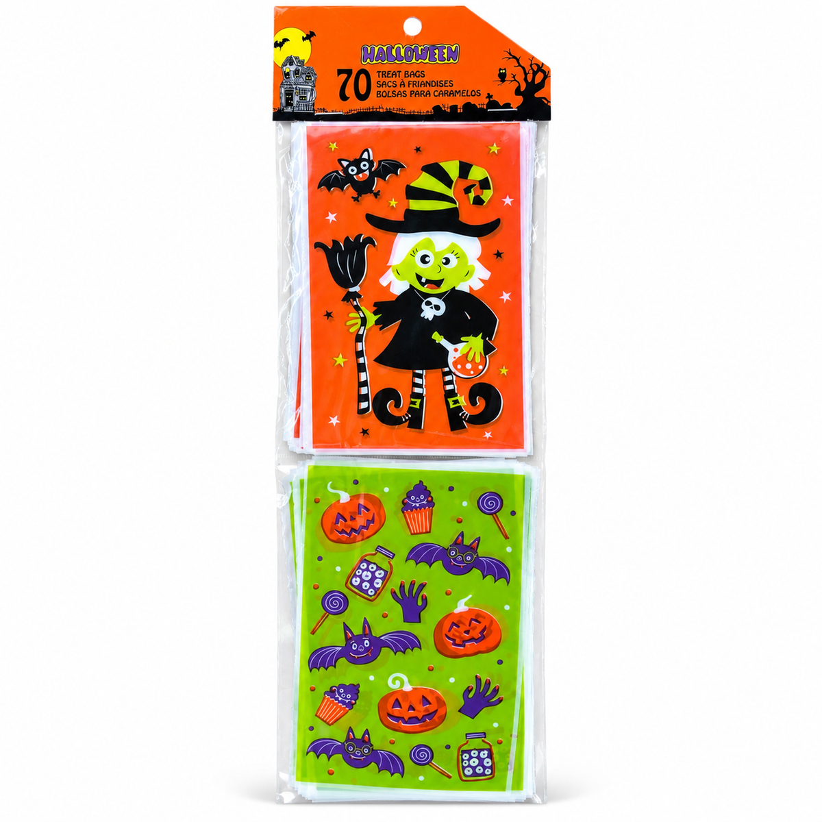 Sachets à friandises Halloween - Lot de 70