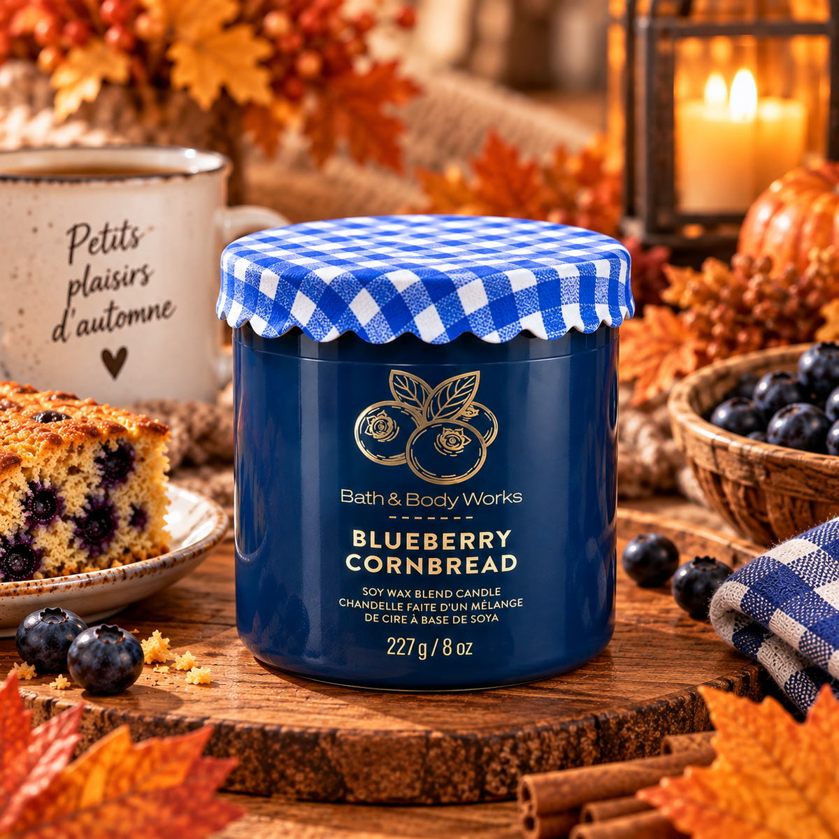 Bougie 1 mèche - Blueberry CornBread