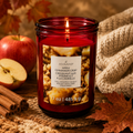 Bougie parfumée d’automne – Croquant aux pommes et à la cannelle