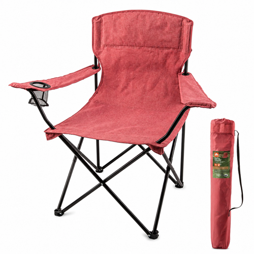 Chaise de Camping Pliable - Rose