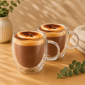 Tasses double paroi à macchiato lot de 2 – 150 ml