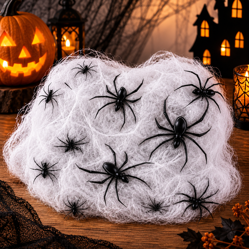 Toile d’araignée décorative Halloween – 50 g