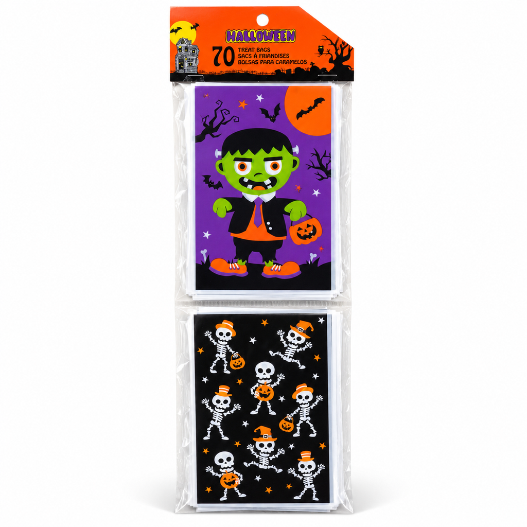 Sachets à friandises Halloween - Lot de 70